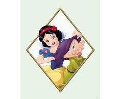 Komar Disney Wandbild Von Snow White & Dopey | Kinderzimmer, Babyzimmer, Dekoration, Kunstdruck | ohne Rahmen | WB082-40x50 fotomural, carbÃ³n