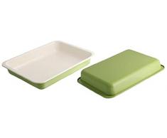 Zenker 7241 - Bandeja para Horno (con Revestimiento esmaltado), Color Verde