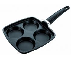 Tescoma SARTEN 4 CIRCULOS Premium 22x22CM, Negro, 22 cm