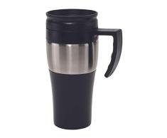 TOPICO Hot drink - Vaso térmico, plástico y acero inoxidable, 400 ml, 1 unidad