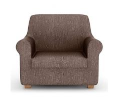 PETTI Artigiani Italiani - Fundas Sofa, Fundas de Sofa, Funda Sillon, Marrón, Fundas Sofa Elasticas, Tejido Jacquard, 100% Made in Italy