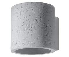 Sollux Lighting - Aplique de pared hormigÃ³n, gris, 12 x 10 x 10