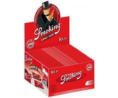 Smoking - 50 libritos de Papel para Manualidades, Color Rojo