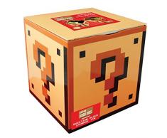 Paladone Caja Almacenaje Super Mario Bros, Metal, Amarillo, 18x18x18 cm