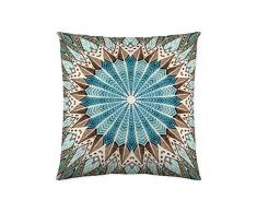 La Casita de Daniela ESMA Funda de cojín, algodón, Turquesa, Sin Relleno