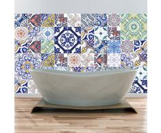 Ambiance-Live Azulejos hidrÃ¡ulicos Adhesivos para ParedÂ âÂ AzulejosÂ âÂ 20Â x 20Â cmÂ âÂ 60Â Piezas