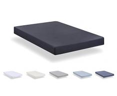 Todocama - SÃ¡bana Bajera Ajustable de Microfibra cepillada Extra Suave. (Cama 180 x 190/200cm, Gris Oscuro)