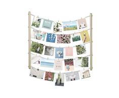 Umbra Hangit Marco de pared para mÃºltiples fotos, 66x77 cm, Dorado