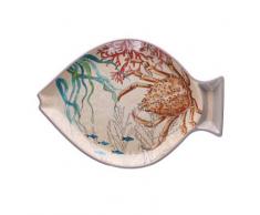 Nador Sea Life - Juego de 2 platos de pescado (100% melamina, 33 x 23 cm, en caja de regalo)