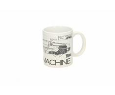 BACK TO THE FUTURE TIME MACHINE TAZA CERAMICA REGRESO AL FUTURO