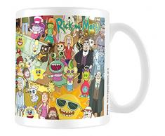 Rick y Morty Personajes Taza de café, cerámica, 7,9 x 11 x 9,3 cm
