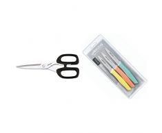 Arcos Serie Prochef, Tijeras de Cocina, Hoja de Acero Inoxidable, 200 mm, Mango de Polipropileno Color Negro & Nova, Cuchillos Mondadores, Acero Inoxidable, Multicolor, 85 mm (Paquete de 3)