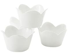 Zak ! Designs Set DE 4 Copas DE Postre Blancas 1313-9990