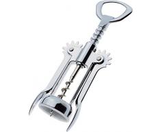 IRIS 2144 Sacacorchos Cremallera, Acero Inoxidable, Plata, 9 x 22 x 3 cm