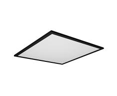 LEDVANCE PlafÃ³n LED WiFi, negro, 40W, 2700LM, 3000-6500K, 60x60 cm, aplique regulable, tecnologÃ­a RGB, Smart+Planon, controlable mediante app o asistente de voz Alexa o Google