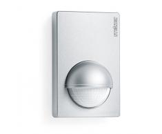 Steinel Detector de movimiento infrarojo IS 180-2 plata, Sensor de movimiento para dentro y fuera, 180° ángulo de detección, Ideal para fachadas, entradas principales, jardines o patios, 603618