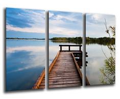 Poster Fotográfico Lago Groningen, Atardecer Tamaño total: 97 x 62 cm XXL