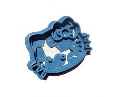 Cuticuter NiÃ±os Hello Kitty Cortador de Galletas, Azul, 8x7x1.5 cm