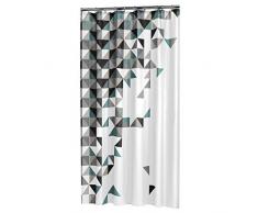 Sealskin Cortina de Ducha Tangram, 180 x 200 cm, Poliéster, Negro