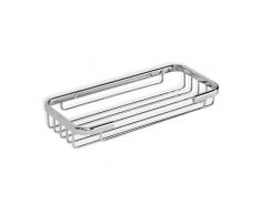TATAY 6605100 - Krom Cesta organizadora de ducha, rectangular de acero inoxidable, soporta hasta 5 kg, 9 x 3 x 20 cm