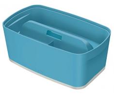 Leitz Caja PequeÃ±a con Tapa + Bandeja Organizadora con Asa MyBox, Gama Cosy, Azul Calma, 52634061