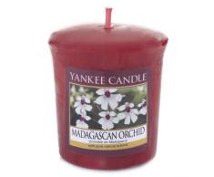 YANKEE CANDLE 49 g OrquÃdea de Madagascar Vela Votiva, Cera, Rojo, 4.6x4.5x5.3 cm