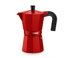Monix M281703 M281703-Cafetera Italiana, 3 Tazas, Color Fresa, Aluminio, 9 cm