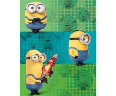 Minions Lienzo Impreso Team, PoliÃ©ster, Multicolor, 40 x 50 cm