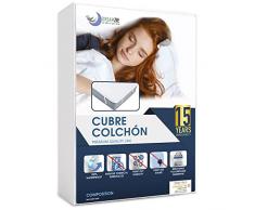 Dreamzie Protector Colchon 120x190 Impermeable Antiacaros Made in EU & Oeko Tex Funda ColchÃ³n 105x190 4 Esquinas ElÃ¡sticas