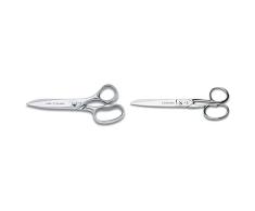3 Claveles Prof profesional acero inoxidable tijeras de cocinero lÃ­nea COOK para carne pescado pollo caza pizza filo microdentado accesorios de cocina + Tijera de Modista de Acero de Carbono