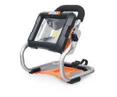 Worx WX026.9 Foco de Trabajo LED, 0 W, 20 V, Gris, 23x26x24.5 cm
