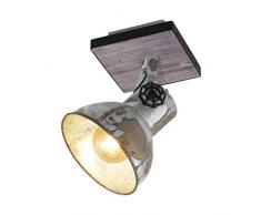 EGLO Barnstaple Lámpara de techo con focos 40 W, Braun-patina, Schwarz