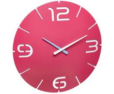 TFA Dostmann Contour 60.3047.12Â DiseÃ±o Reloj de Pared, plÃ¡stico, Rosa/Blanco, diÃ¡metro 350Â x (H) 35Â mm,