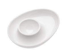 Koziol Columbus Huevera, Plato para Huevo, PlÃ¡stico, Blanco, 3004101