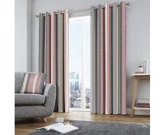 Fusion Mishka Dos Paneles de Cortina, 100%, Forro: 52% poliÃ©ster y 48% algodÃ³n, Curtains: 66 Width x 72 Drop (168 x 183cm)