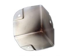 sourcingmapÂ® Caja de joyerÃ­a de madera caja de metal borde de la esquina cubierta del protector 50mmx50mmx50mm