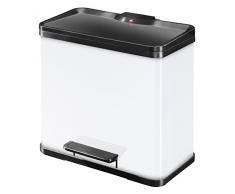 Hailo Ãko Trio Plus 33 Cubo de Basura, Metal, Weiss, 47 x 35 x 44 cm