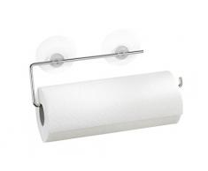 Wenko Static-Loc Portarrollos, Metal, Plata Brillante, 30x8.5x3 cm