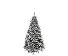 Arbol De Navidad Nevado 180 cm. 758 Ramas. Hojas De PVC con Nieve Artifical