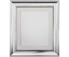 Frames by Post Marco de Fotos Vintage Scandi, Silver with Ivory Mount, 30 x 20 Inch Image Size A2