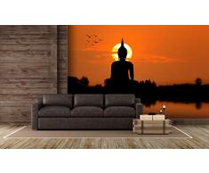 Oedim - Fotomural Vinilo para Pared Buda en el Atardecer | Fotomural para Paredes | Mural | Vinilo Decorativo | Varias Medidas 400 x 300 cm | DecoraciÃ³n comedores, Salones, Habitaciones.