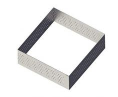 DE BUYER Industries 3099.21 - Molde para Tarta Cuadrado con Borde Recto (Acero Inoxidable)