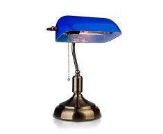 Lámpara de mesa vintage con portalámparas para Bombillas E27 V-TAC vt-7151 Azul