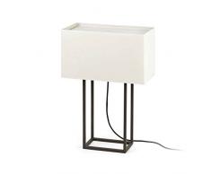 Faro Barcelona Vesper 29985 - Sobremesas y lámparas de pie, 20W, metal y pantalla de tela