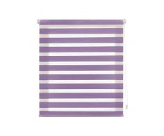 Blindecor Indus Estor Enrollable Doble Tejido Noche y Dia Easy Fix, Lila, 107 X 180 cm