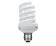 LAES - Bombilla Ahorro Espiral, E27, 11 watts, Blanco, 38 x 92 mm