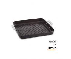 Valira 4677/25 Grill, Aluminio Fundido, negro