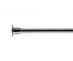 Croydex Fineline - Kit de Varilla de Ducha y riel (Acero Inoxidable, Cromado, Recto de hasta 2520mm)