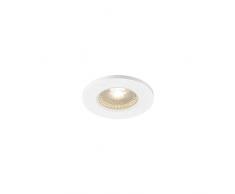 SLV Blanco luminaria empotrable KAMUELA/Foco led, luz de inundación, proyector de Techo, iluminación de Interior / IP65 3000K 6,5 W 400lm Regulable 38 Grados, 6 W