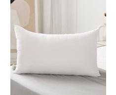Novilla CojÃ­n 80 x 40 Pack 1, Blanda y Transpirable, Almohadas de Cama de Calidad de Hotel, Blanca